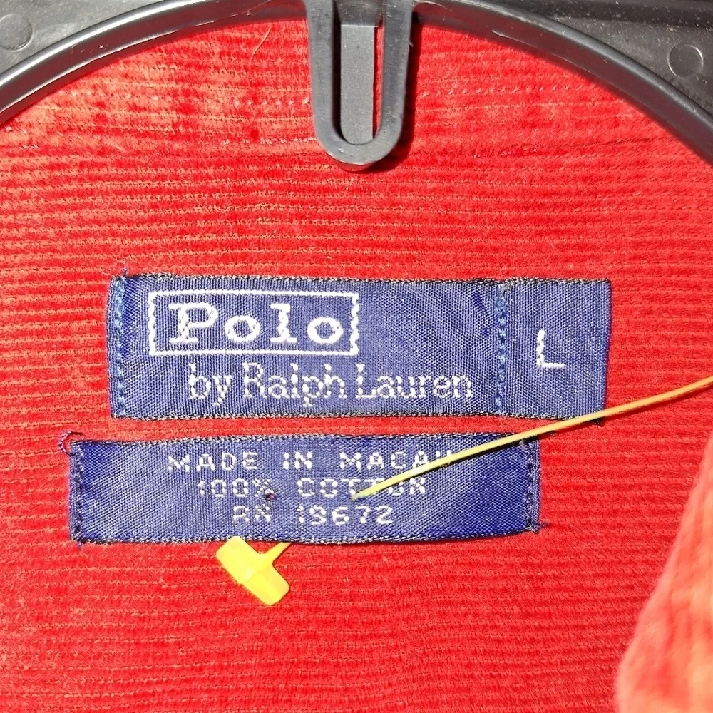A Polo Ralph Lauren Boys large long sleeve Corduroy button-down. 100% cotton